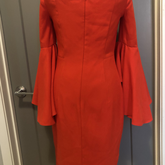 Long trumpet sleeve dress - Picture 3 of 6